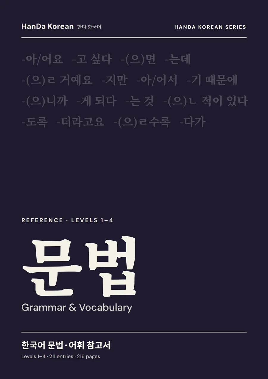 Korean Grammar & Vocabulary Reference cover